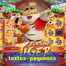 textos pequenos para alfabetizar